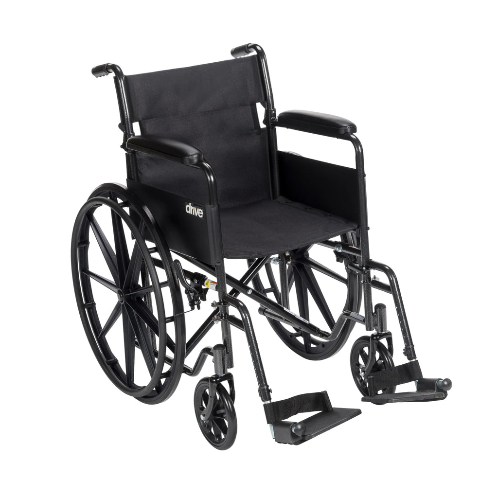 Silver Sport 1 Folding Transport Wheelchair Z3372
