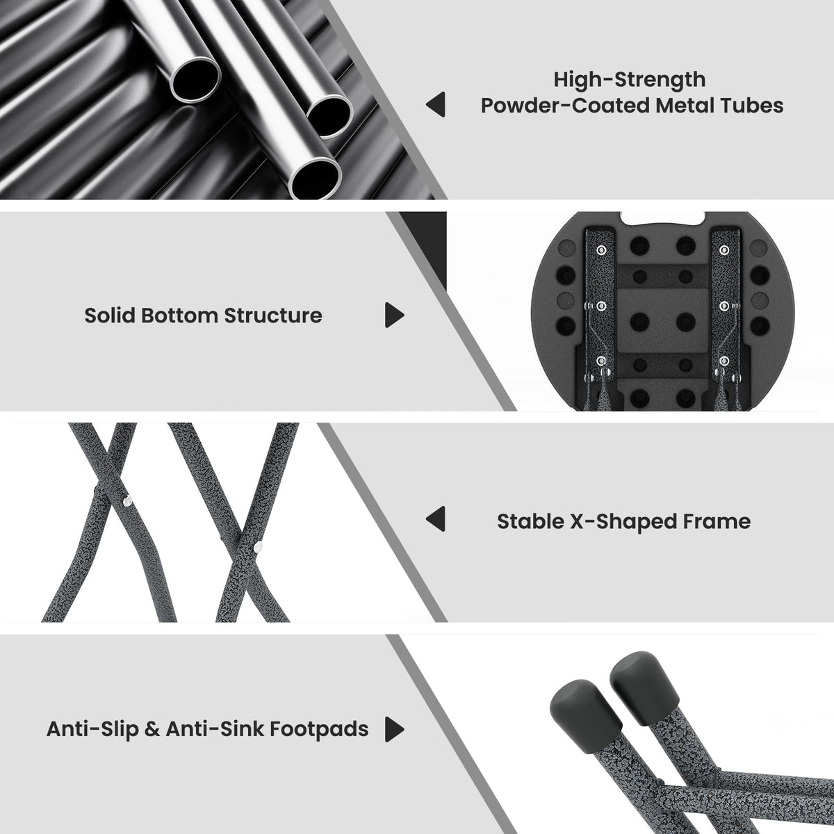 18 inch Folding Plastic Stool with Handle F570