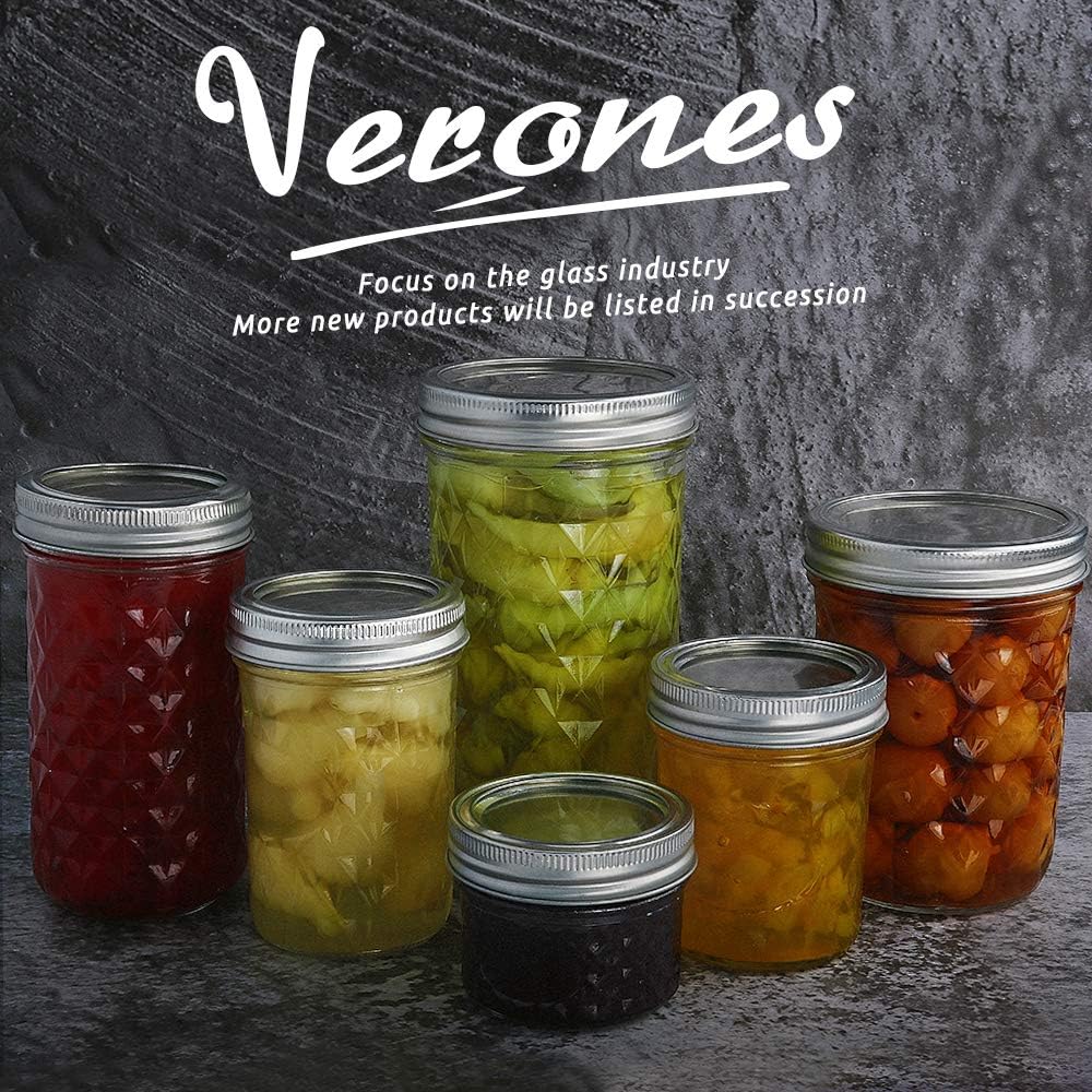 15 Pack 12 oz Mason Jars with Lids X168431