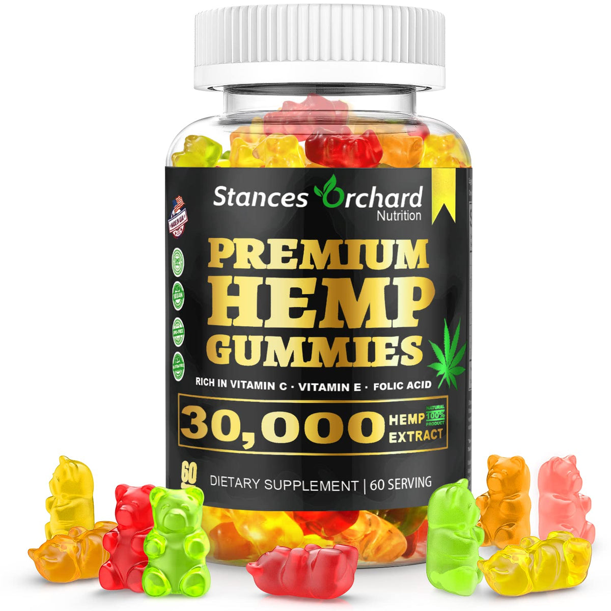 Natural Organic Vegan Non-GMO Dietary Gummies Z61097