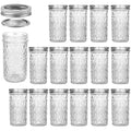15 Pack 12 oz Mason Jars with Lids X168431