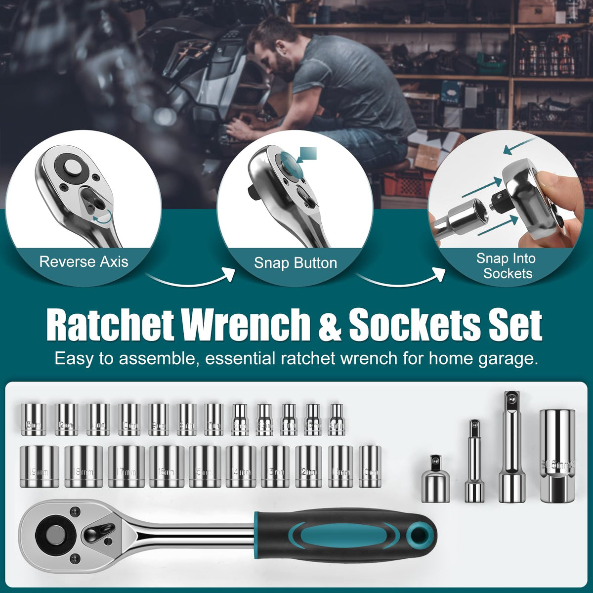 257 Pcs Portable Hand Tool Kit Set with Case X18314