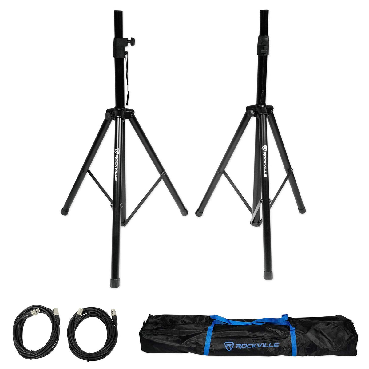 15" Powered Active DJ PA Speaker Pair with Stands Q652