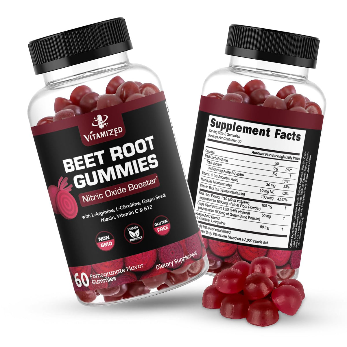 Beet Root Gummies with Grape Seed Z2051
