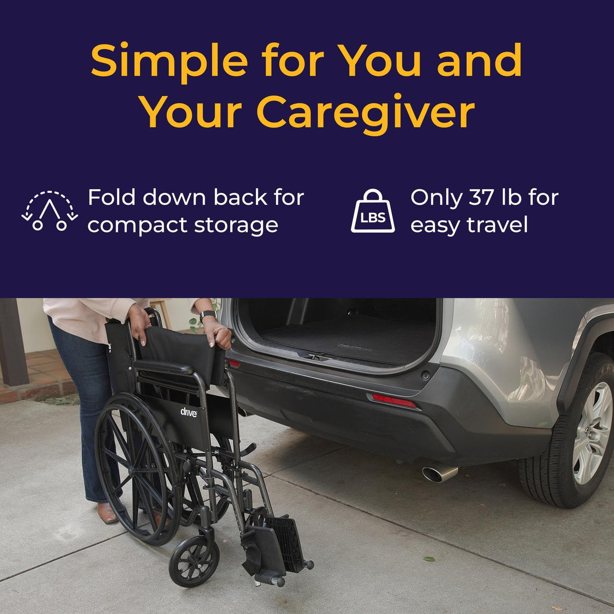 Silver Sport 1 Folding Transport Wheelchair Z3372