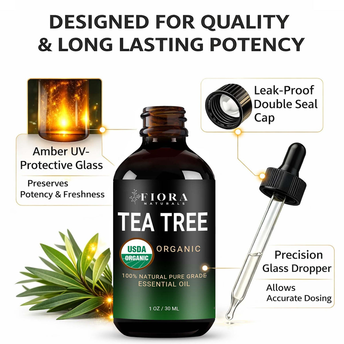 Tea Tree Essential Oil 1 oz R782044