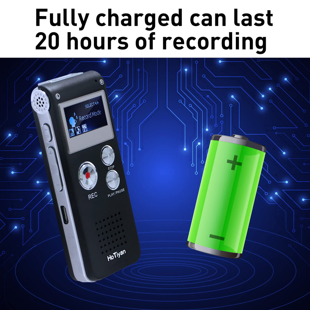 8GB Voice Activated Digital Audio Recorder D560711