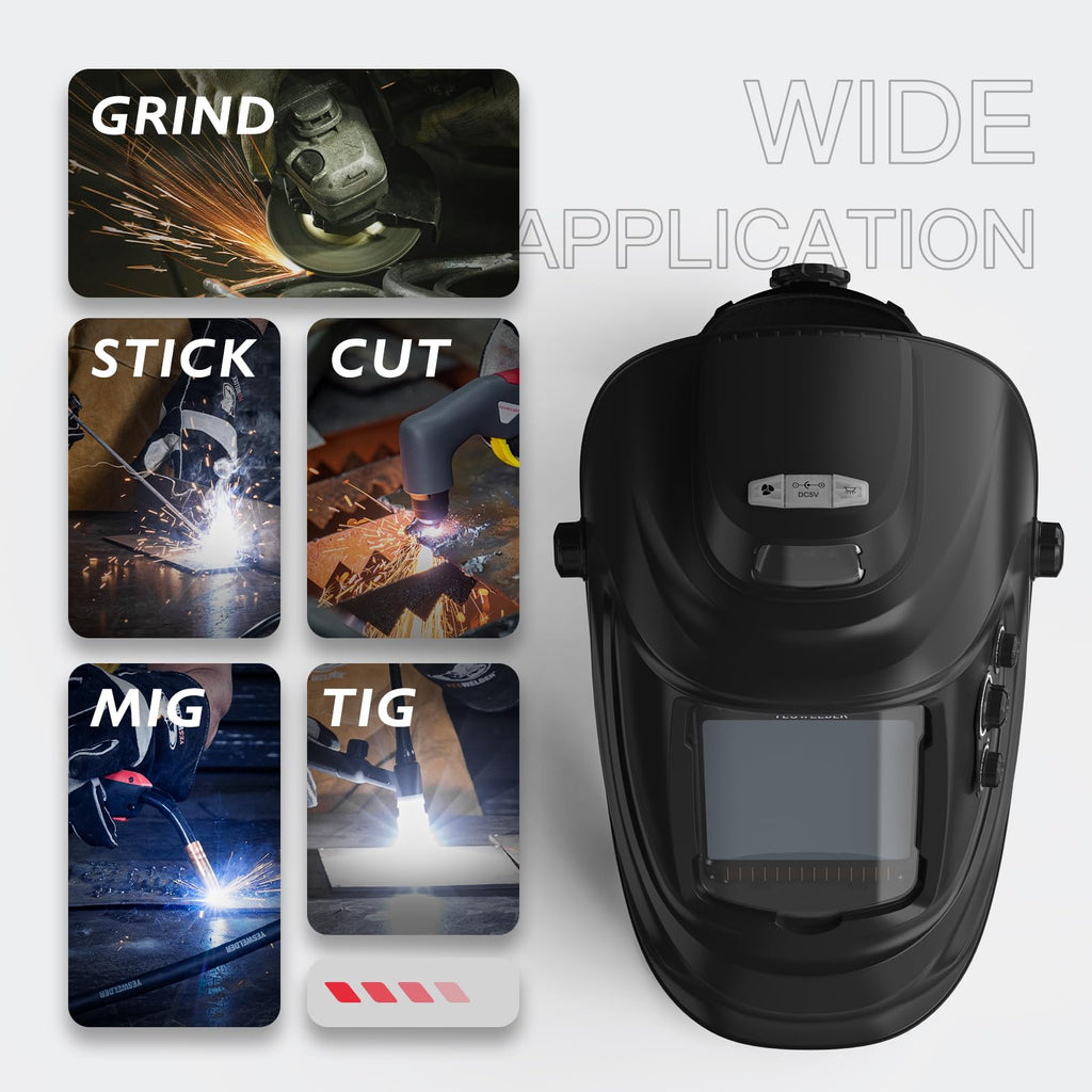 Welding Helmet with Fan and Work Light F317765