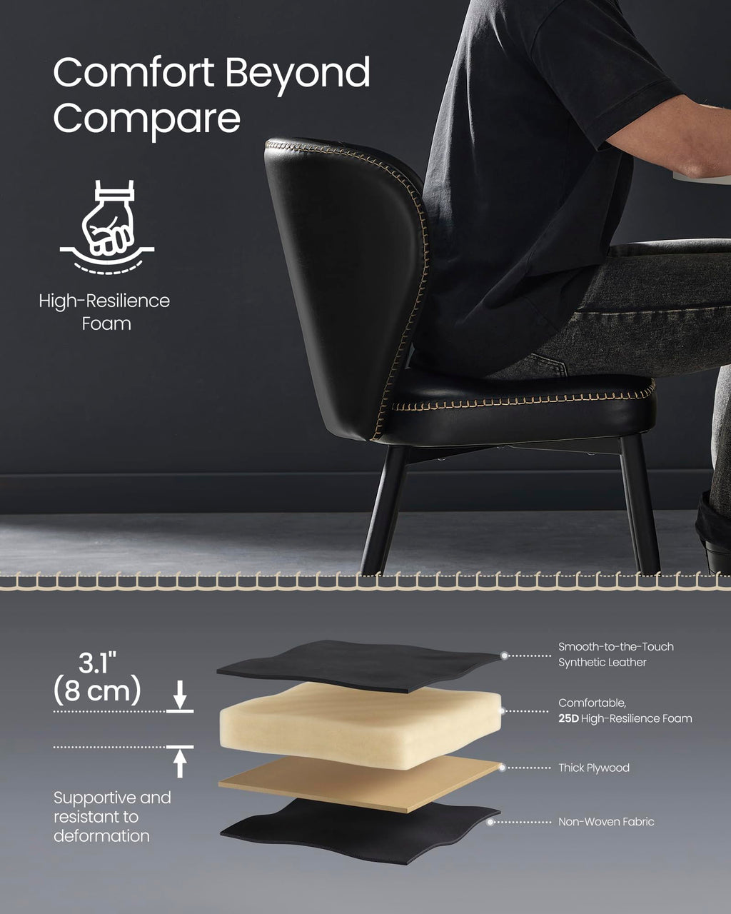 Upholstered Dining Chairs Set of 4 A774801