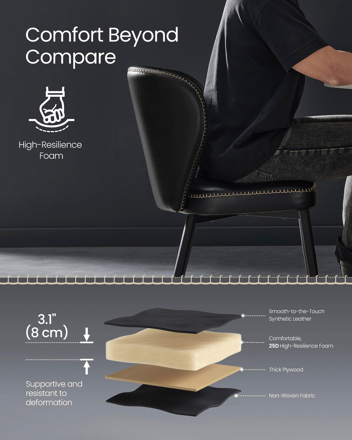 Upholstered Dining Chairs Set of 4 A774801