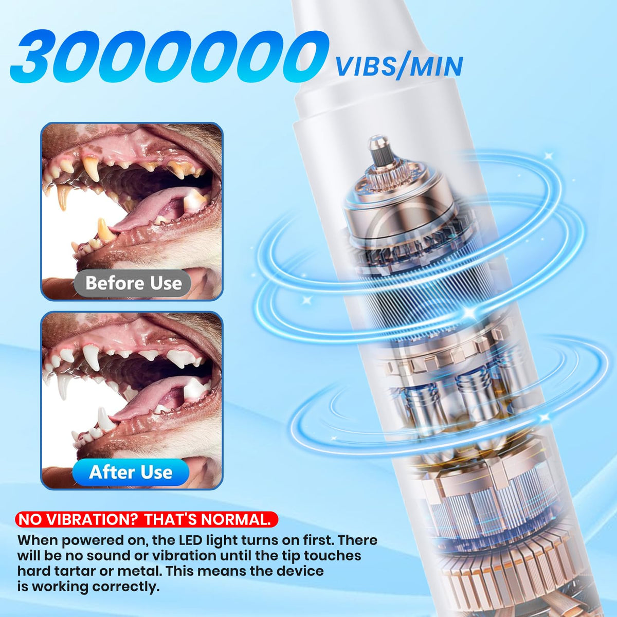 Dog Plaque Remover for Teeth with UV Sanitizing Chamber N927603