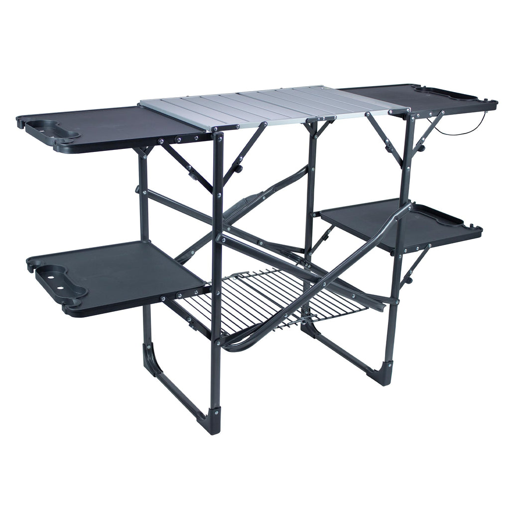 Portable Folding Cook Station with Heat Resistant Tabletop N7700