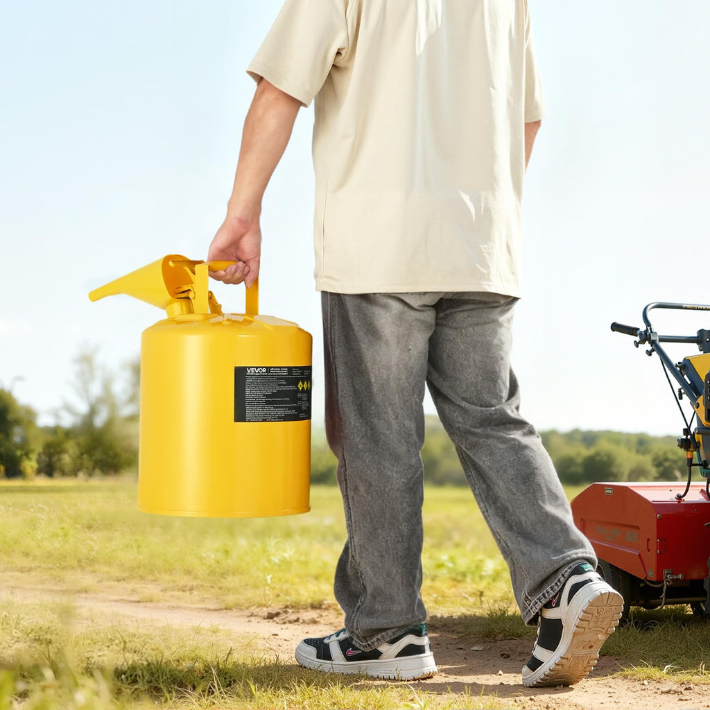 5 Gallon Type I Yellow Metal Container with Flame Arrester R47556