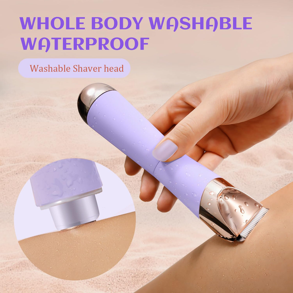 2-in-1 Electric Razor and Pubic Hair Trimmer with LED Light H338655