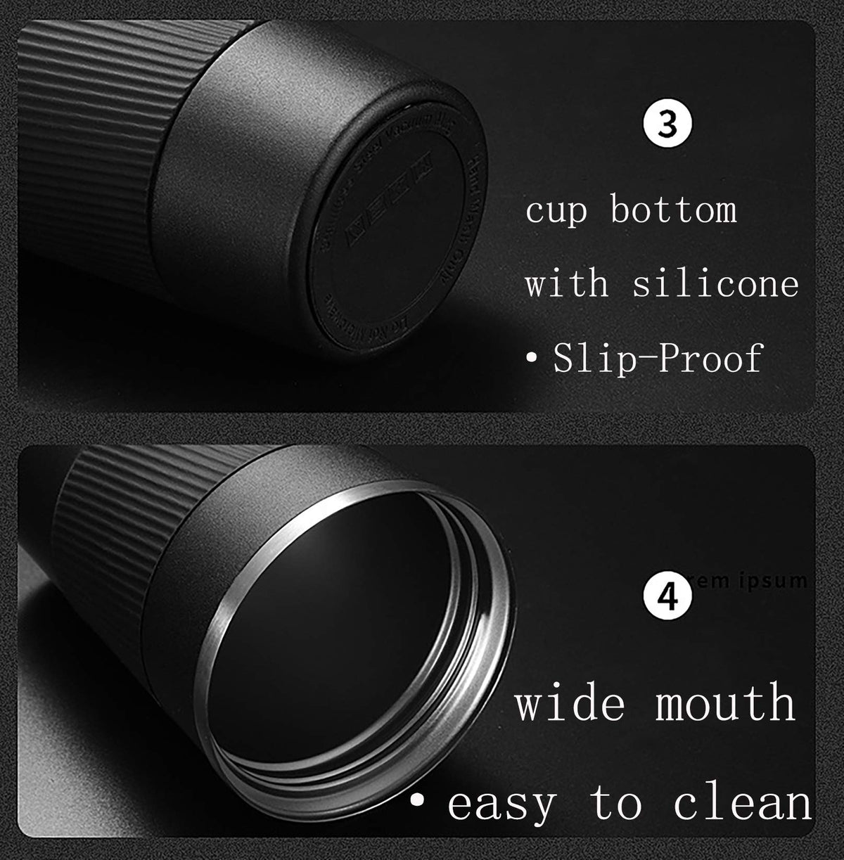 17oz Stainless Steel Vacuum Insulated Travel Mug L28098