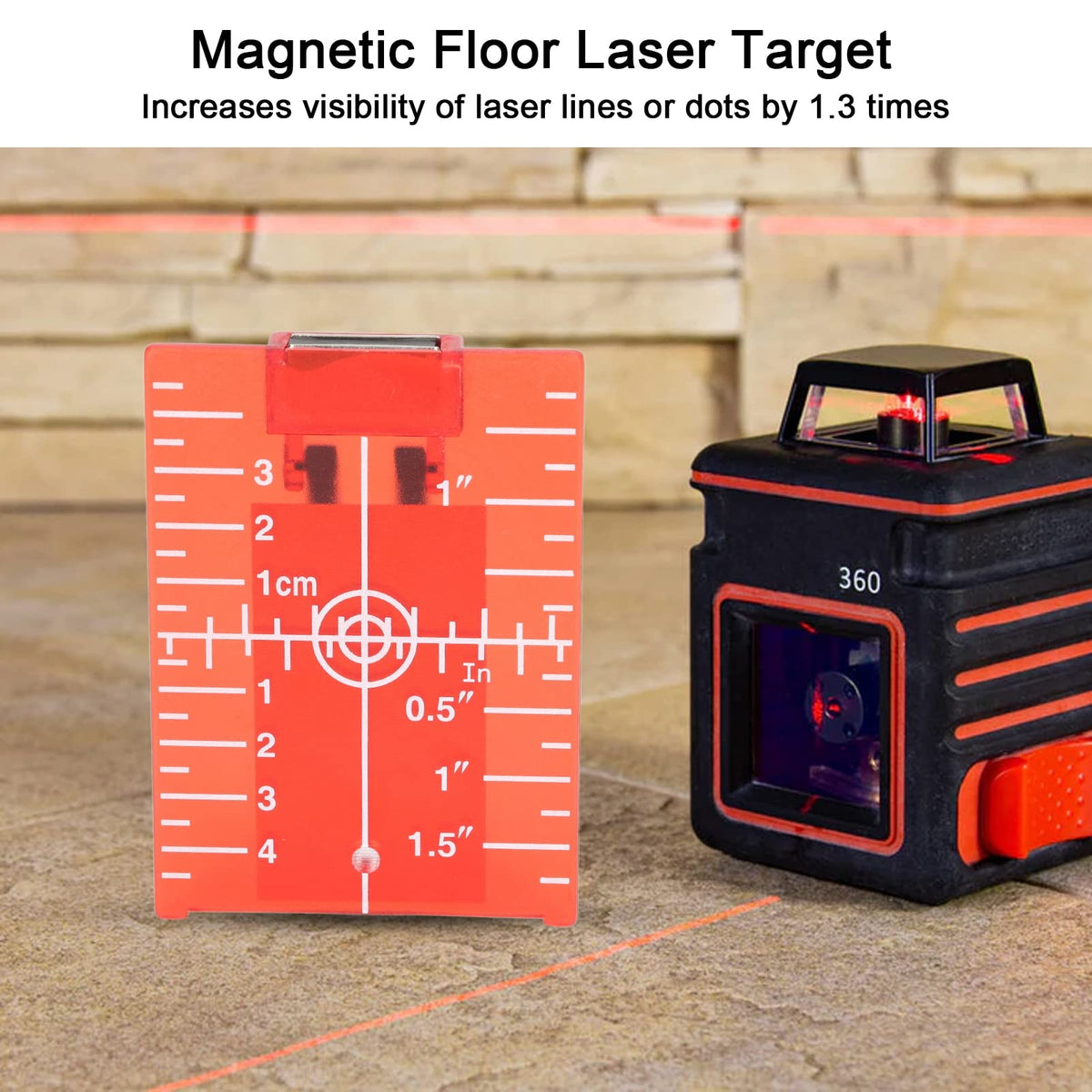 ABS Magnetic Target Card Plate with Bracket H5066