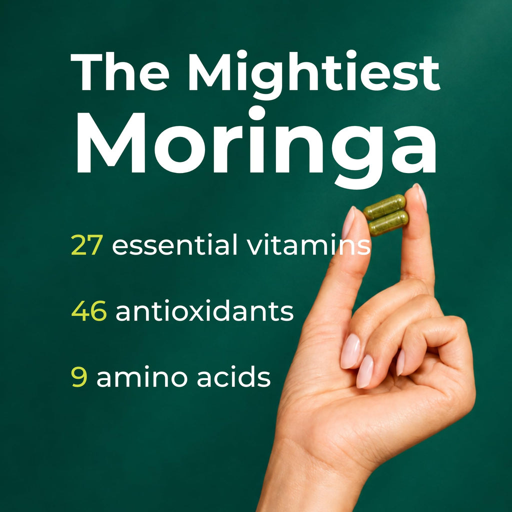 Pure Organic Moringa Leaf Capsules 60ct A61060