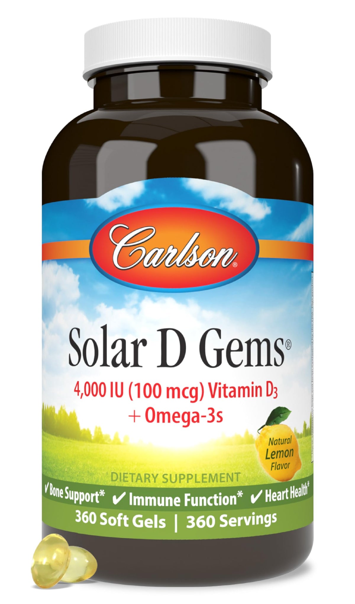 Vitamin D3 4000 IU 360 Softgels A49889