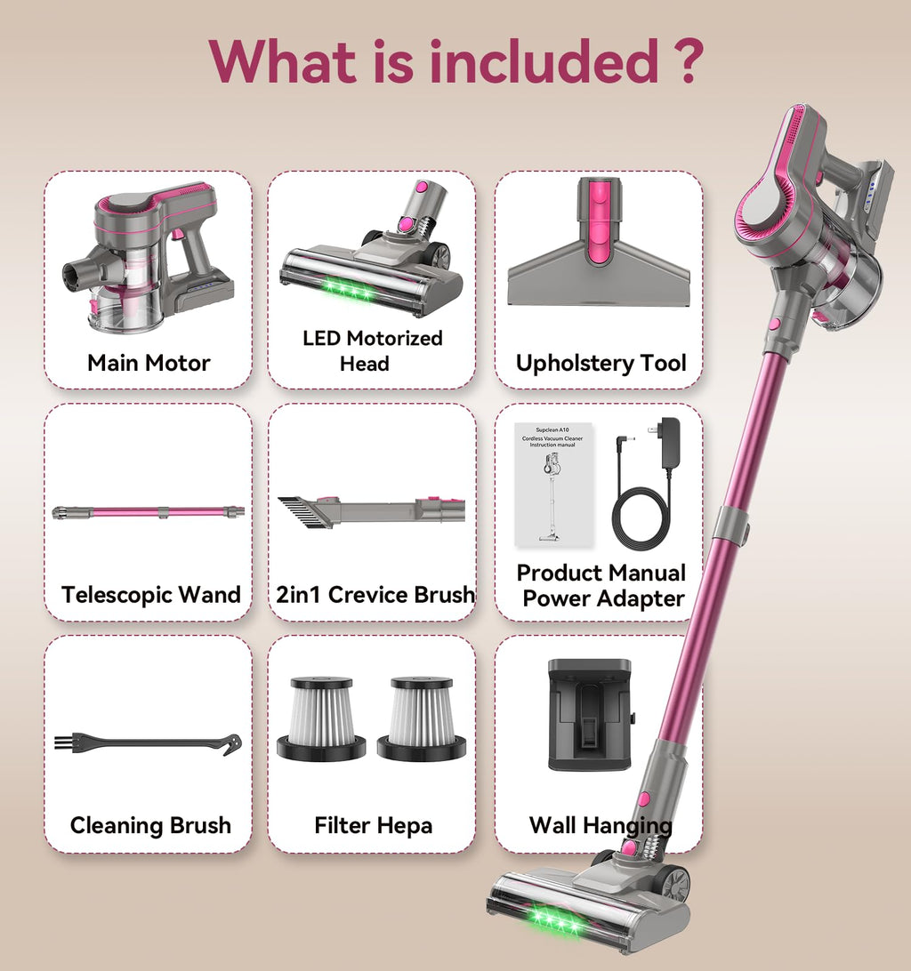 600W/50Kpa Cordless Stick Vacuum Cleaner N7443