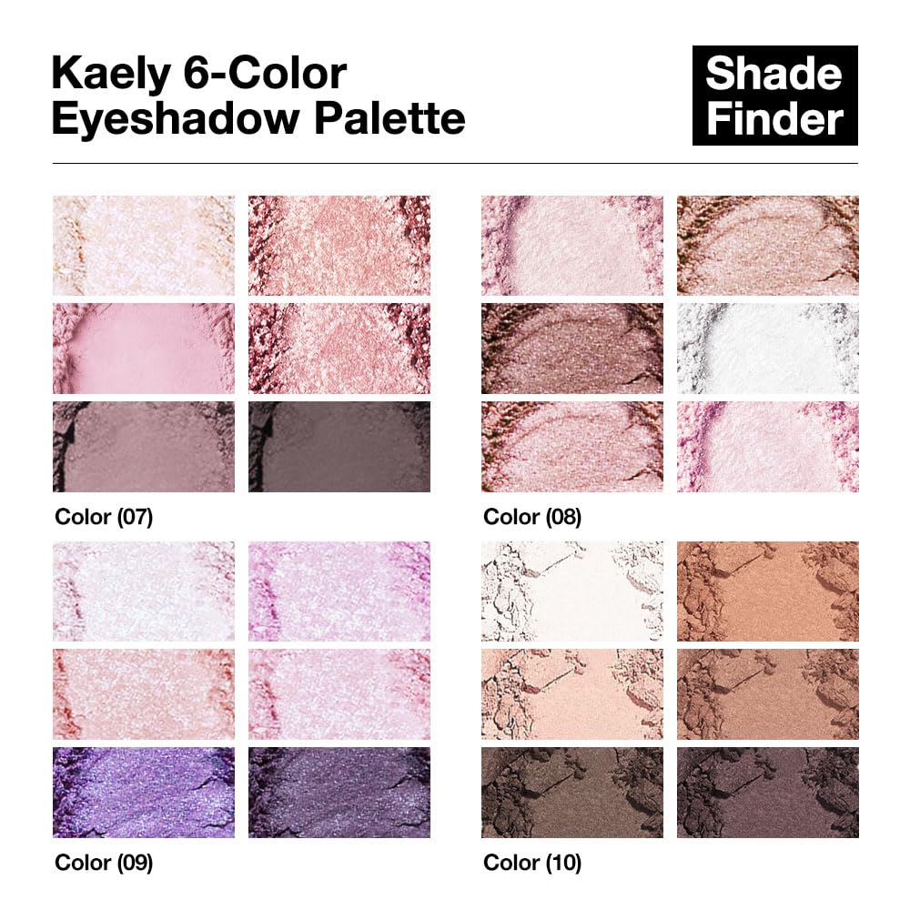 6 Colors Shimmer Matte High Pigment Eyeshadow Palette with Mirror Q30260