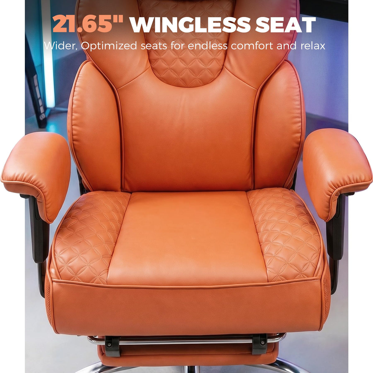 Big and Tall Ergonomic Gaming Chair with Footrest O768