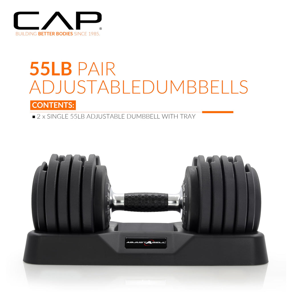 Adjustable Dumbbell Set 12.5 LB 25 LB 55 LB F70595