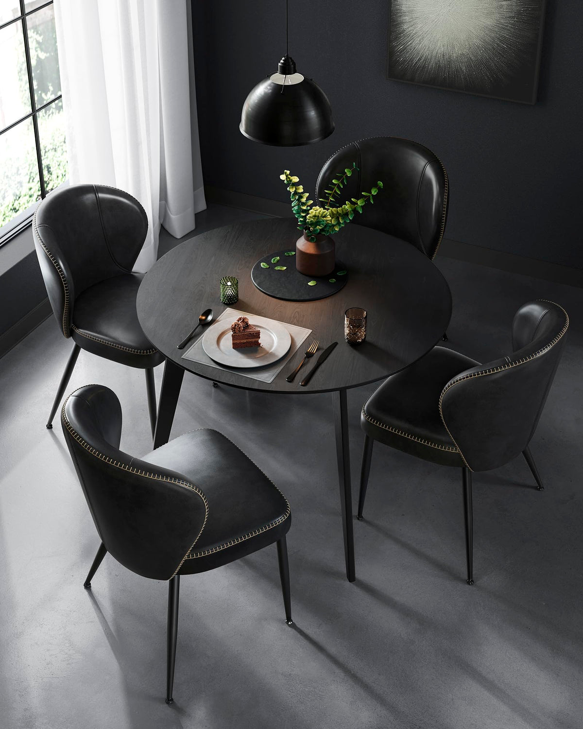 Upholstered Dining Chairs Set of 4 A774801