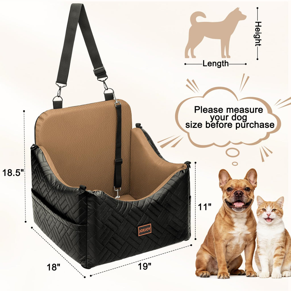 Waterproof PU Leather Dog Car Seat with Safety Belt G783144