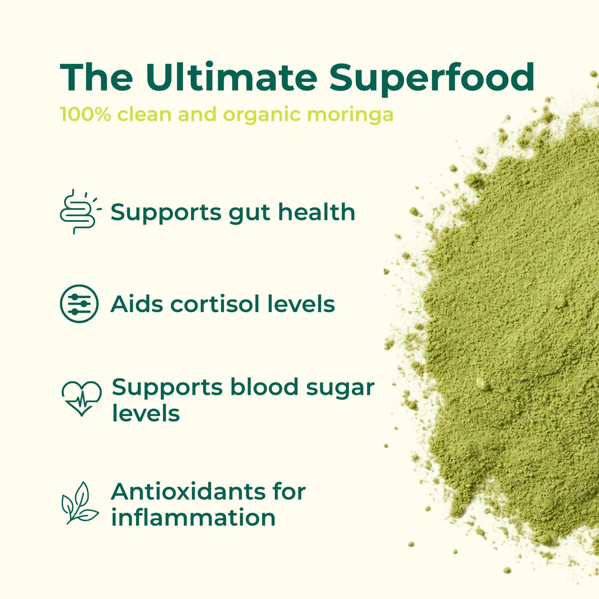 Pure Organic Moringa Leaf Capsules 60ct A61060
