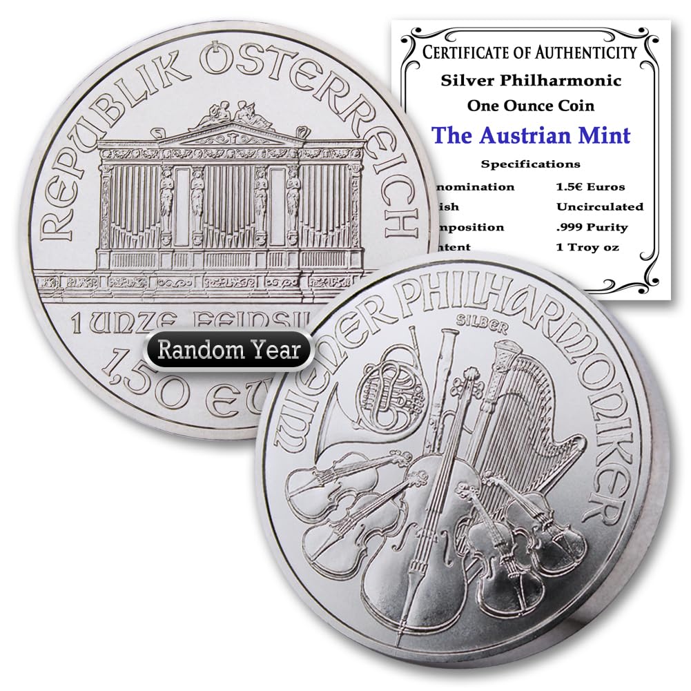 1 oz Austria Silver Vienna Philharmonic Coin W874