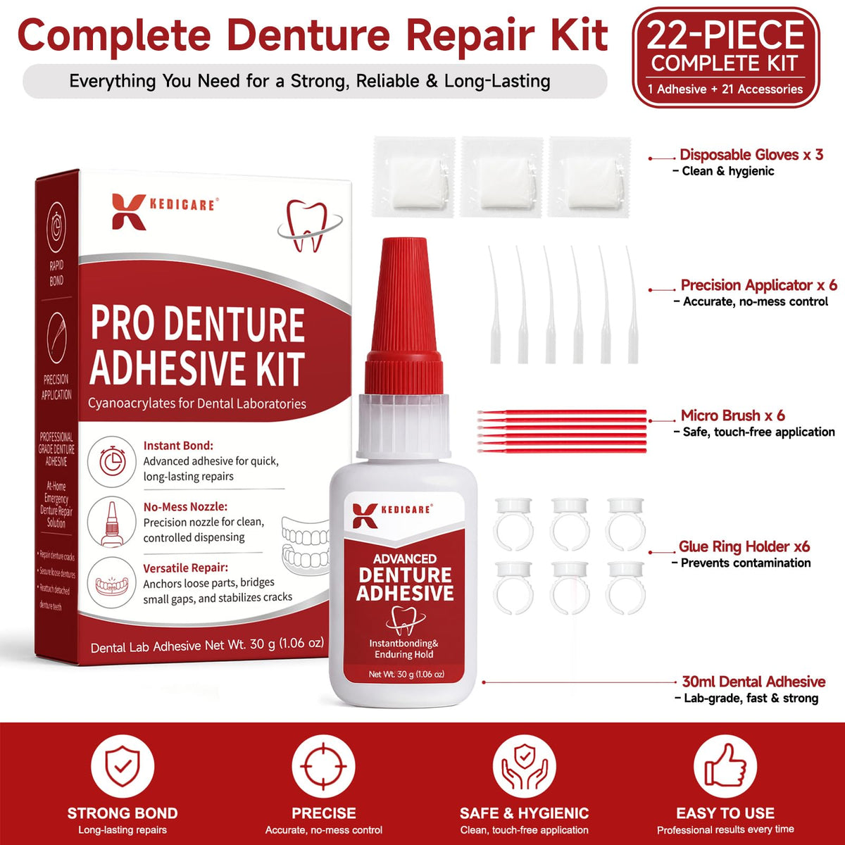 Fast-Setting Dental Bonding Glue Kit 1oz G2212