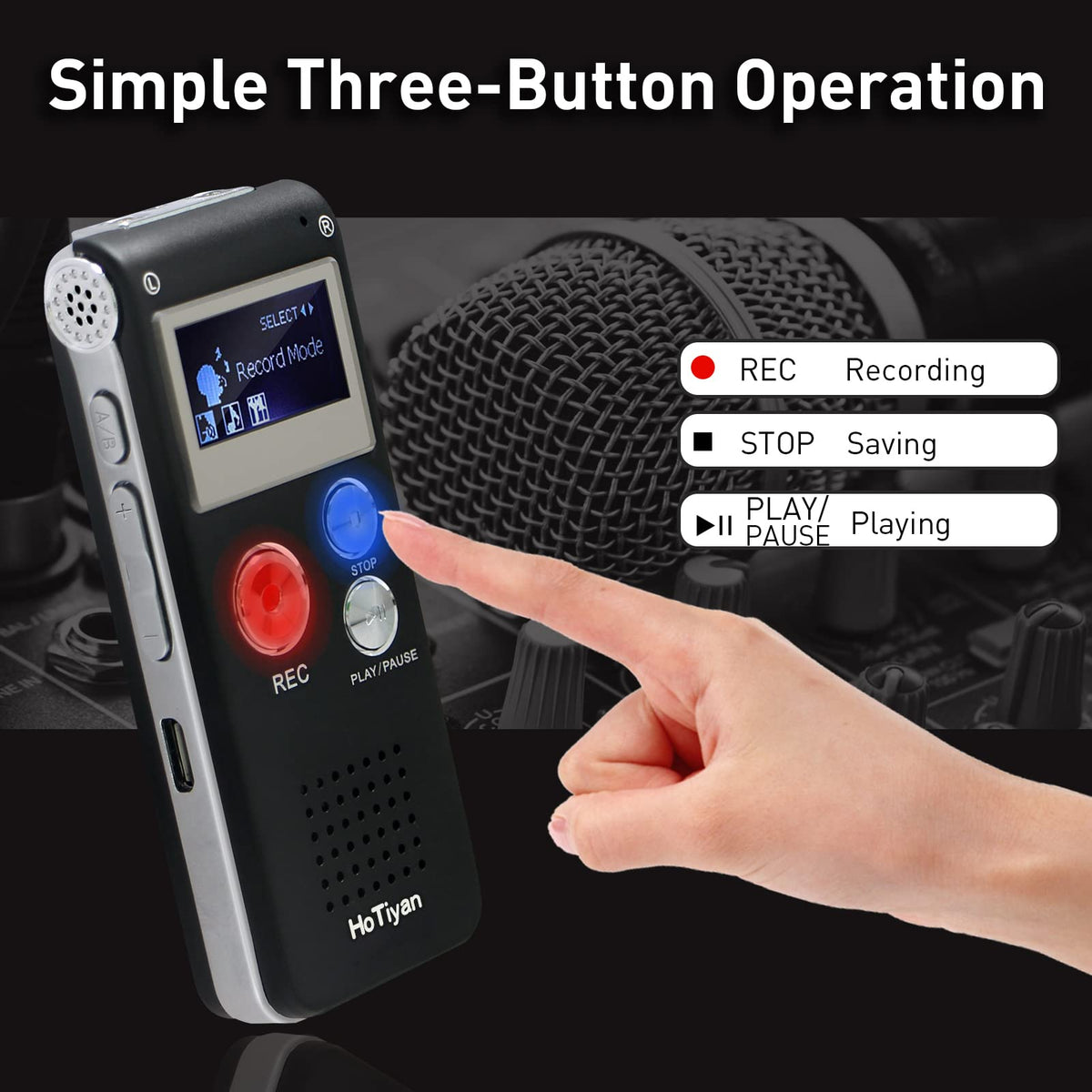 8GB Voice Activated Digital Audio Recorder D560711