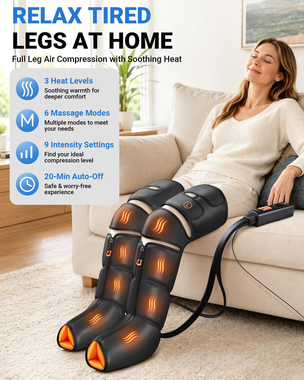 Leg Massager with Heat and Compression I2016