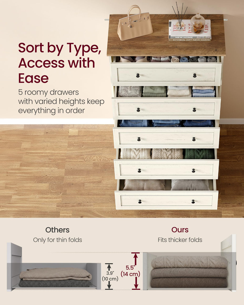 5 Drawer Dresser S334