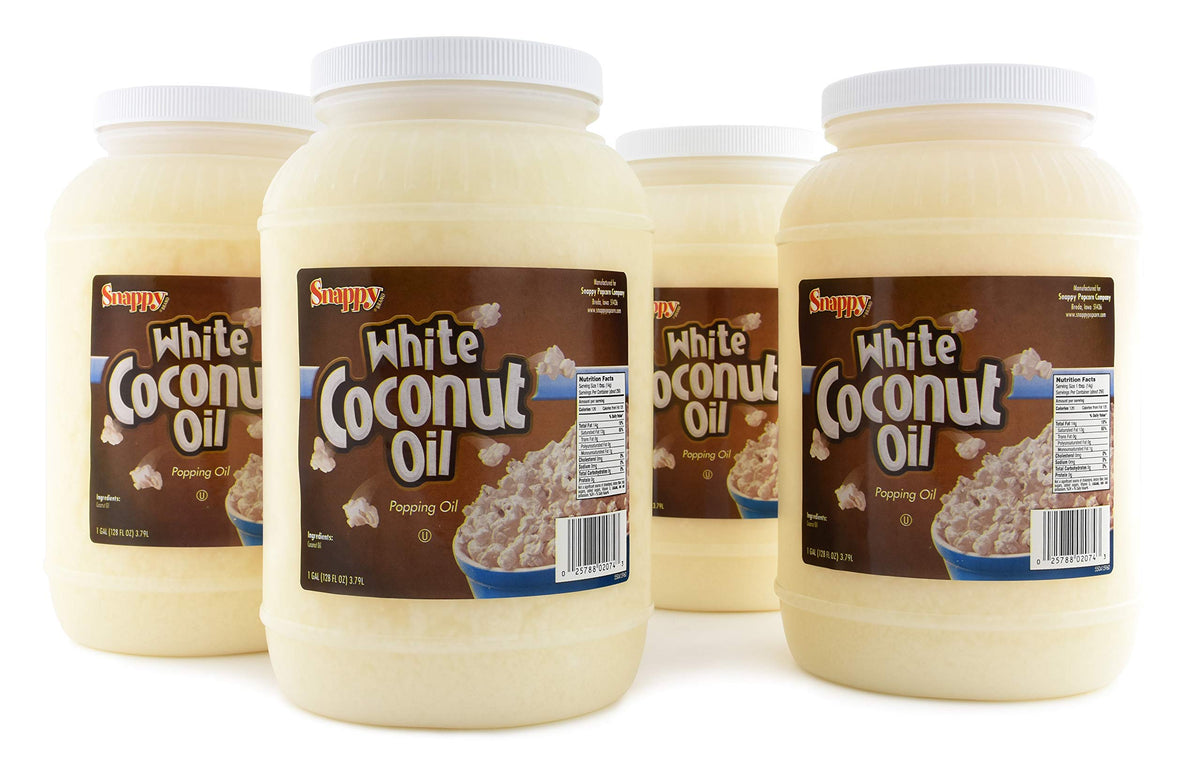 Pure White Coconut Popcorn Oil 1 Gallon 4 Count J55066