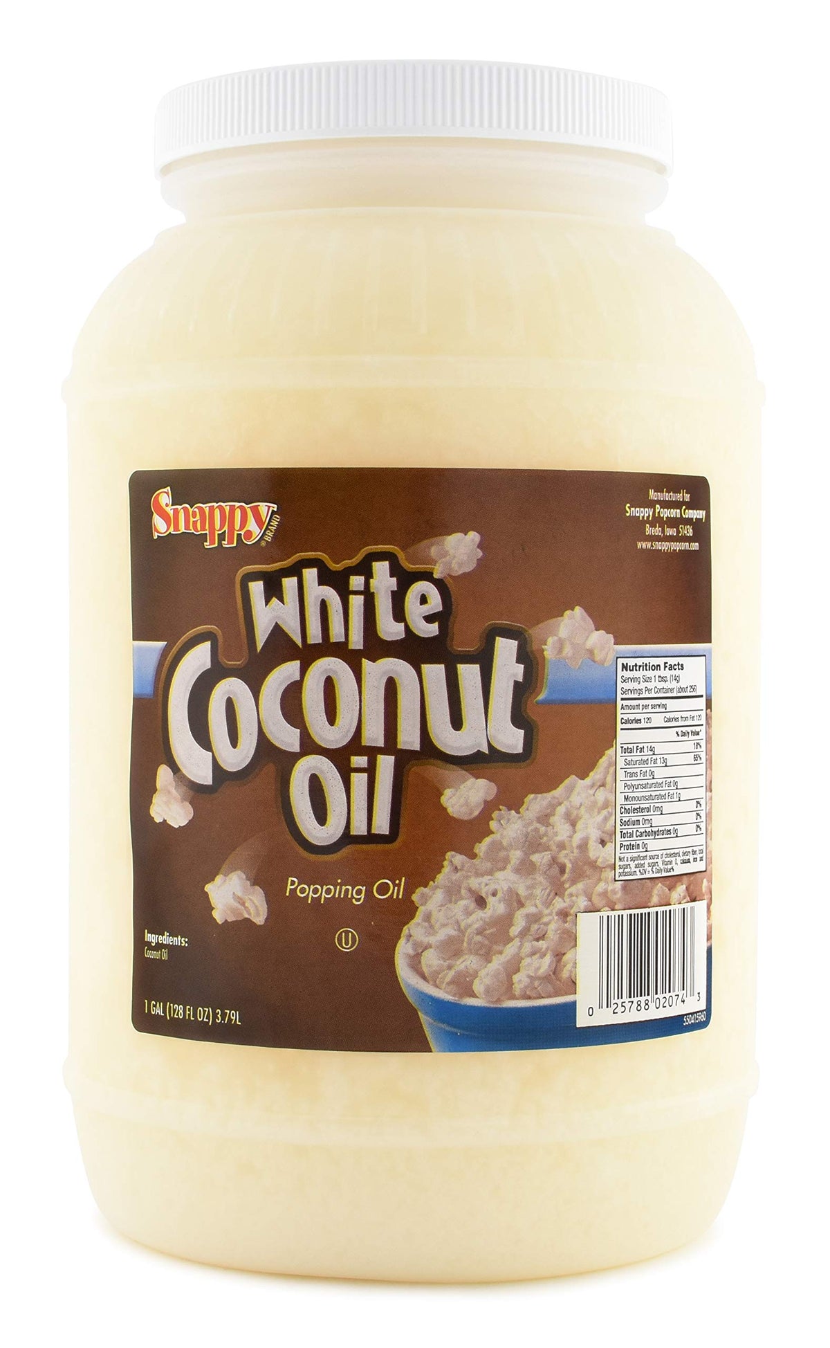 Pure White Coconut Popcorn Oil 1 Gallon 4 Count J55066
