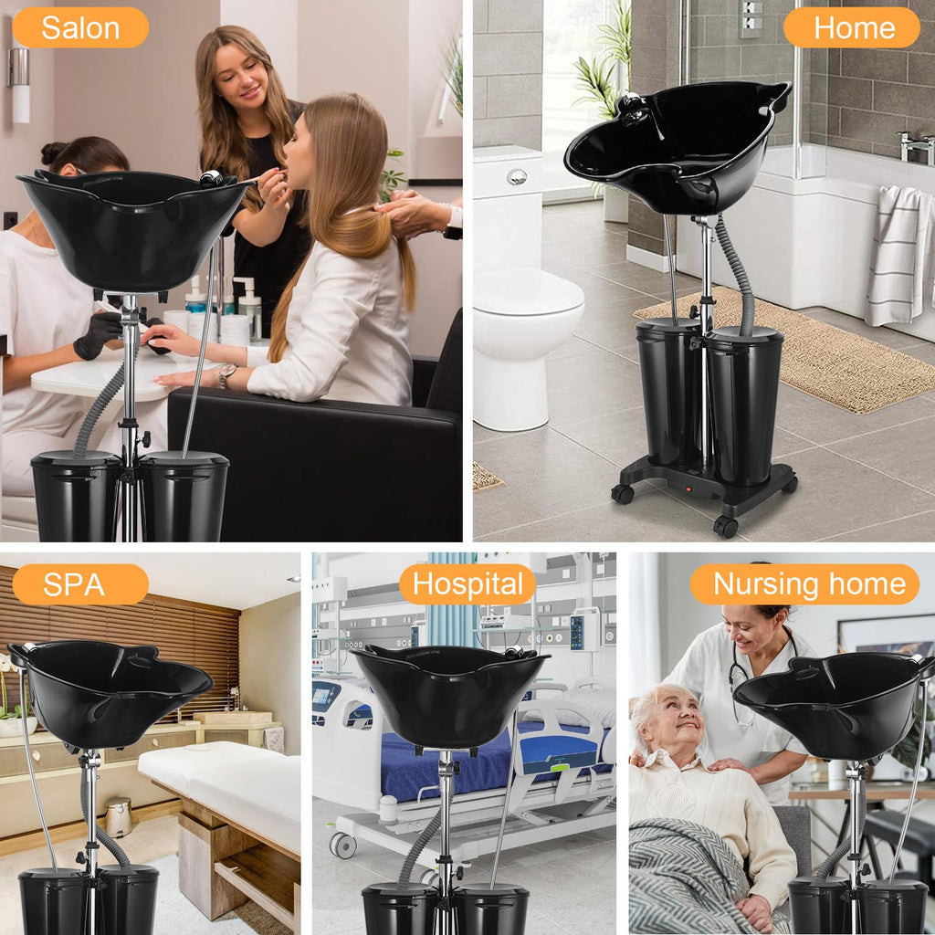 Portable Shampoo Bowl with Electric Pump M922224