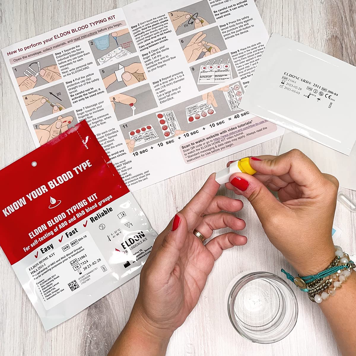 Home Blood Typing Kit 7 Kits C892