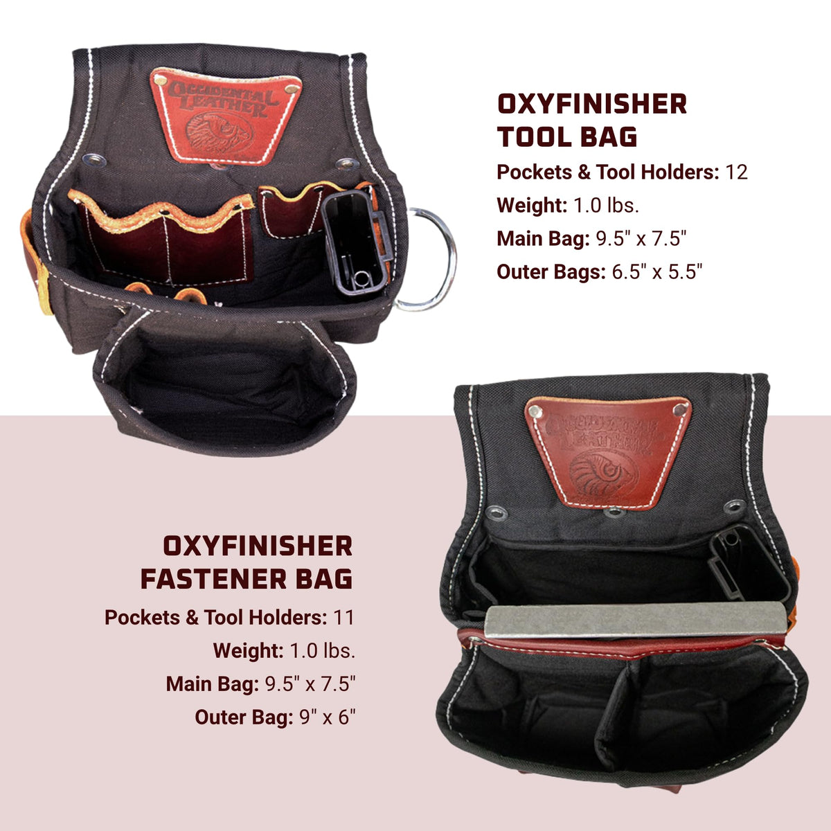 Leather Tool Belt Set with 25 Pockets S461139