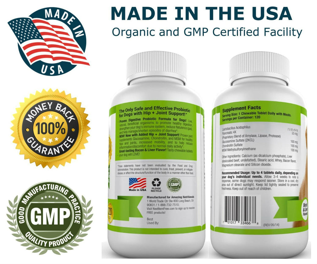 Probiotics for Dogs 120 Chews J90263