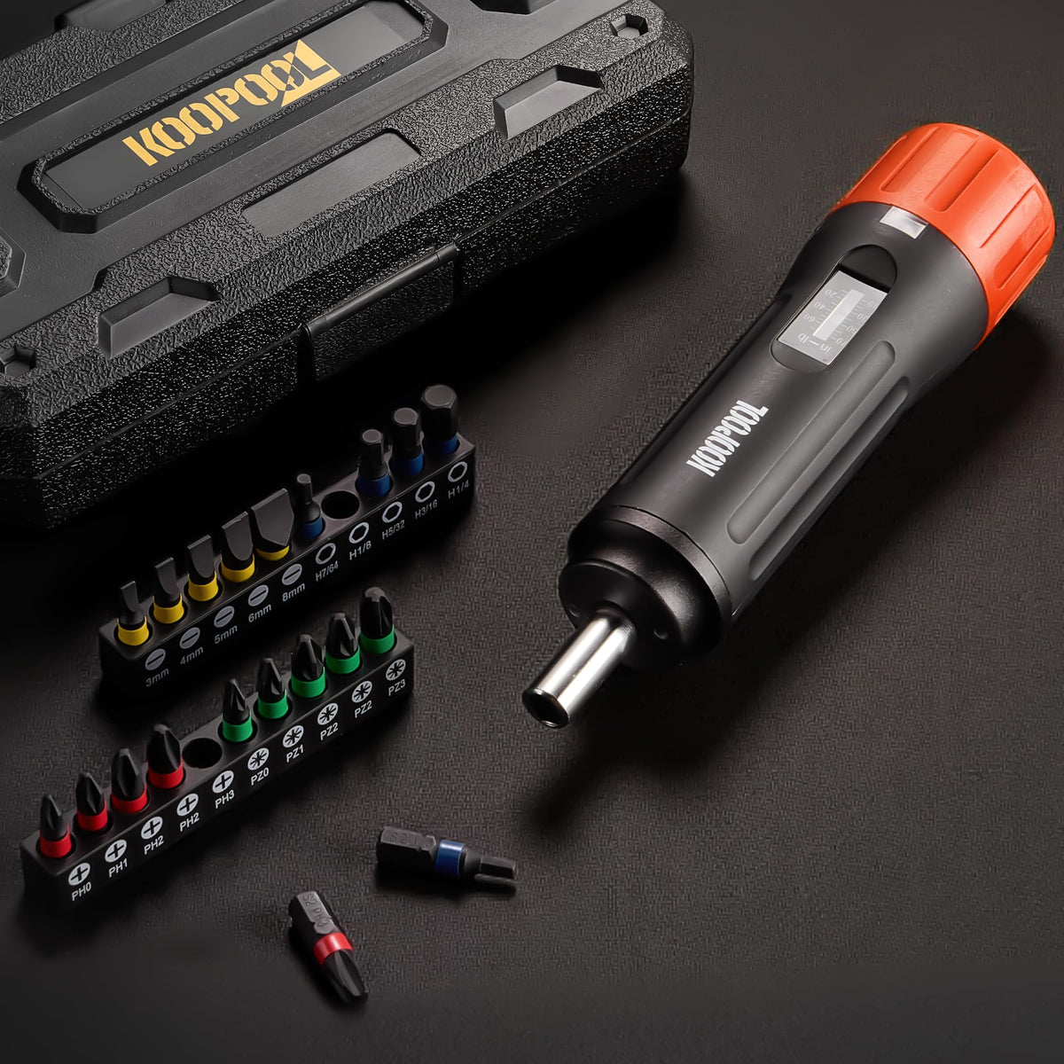 46Pcs Torque Screwdriver Set 1/4" 10-70 in-lb E76536