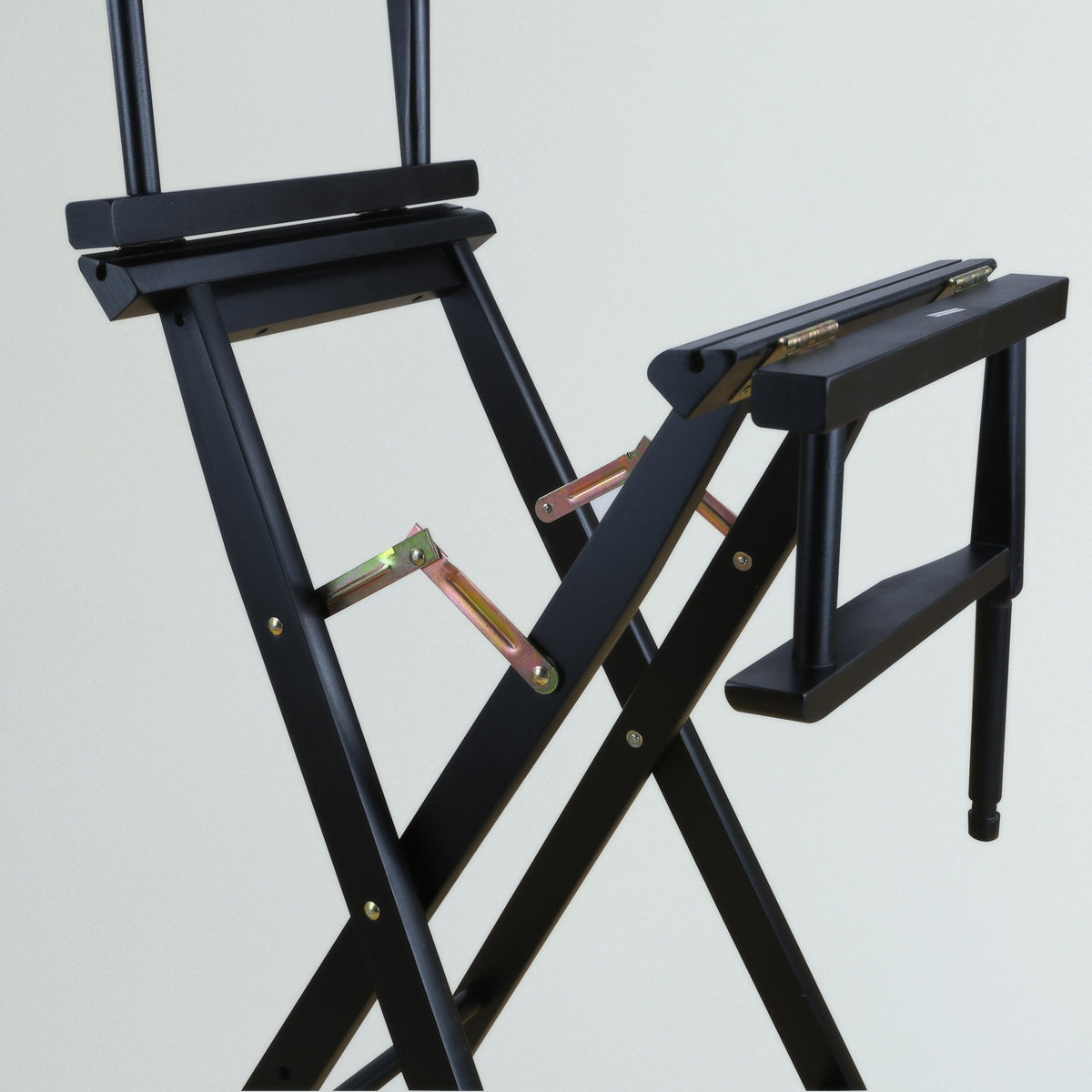 Director Chair Bar Height Black Frame Gold Canvas N11466