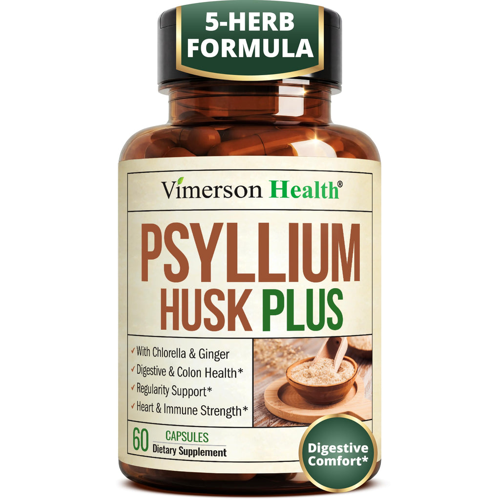 Psyllium Husk Capsules 1080mg 60 Fiber Capsules Z39909