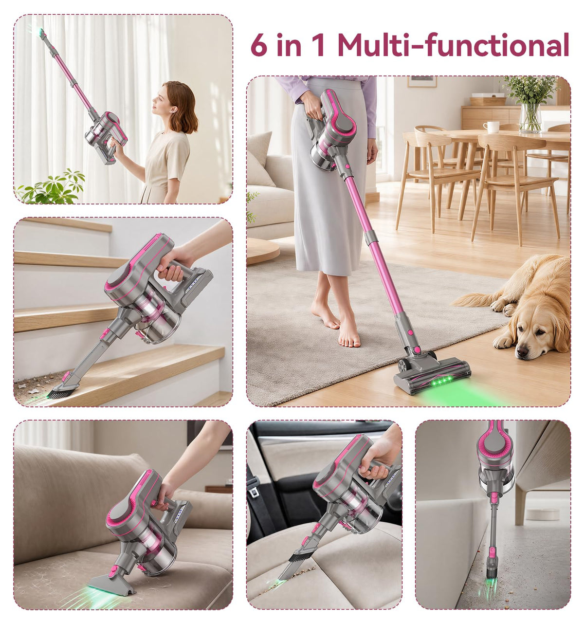 600W/50Kpa Cordless Stick Vacuum Cleaner N7443
