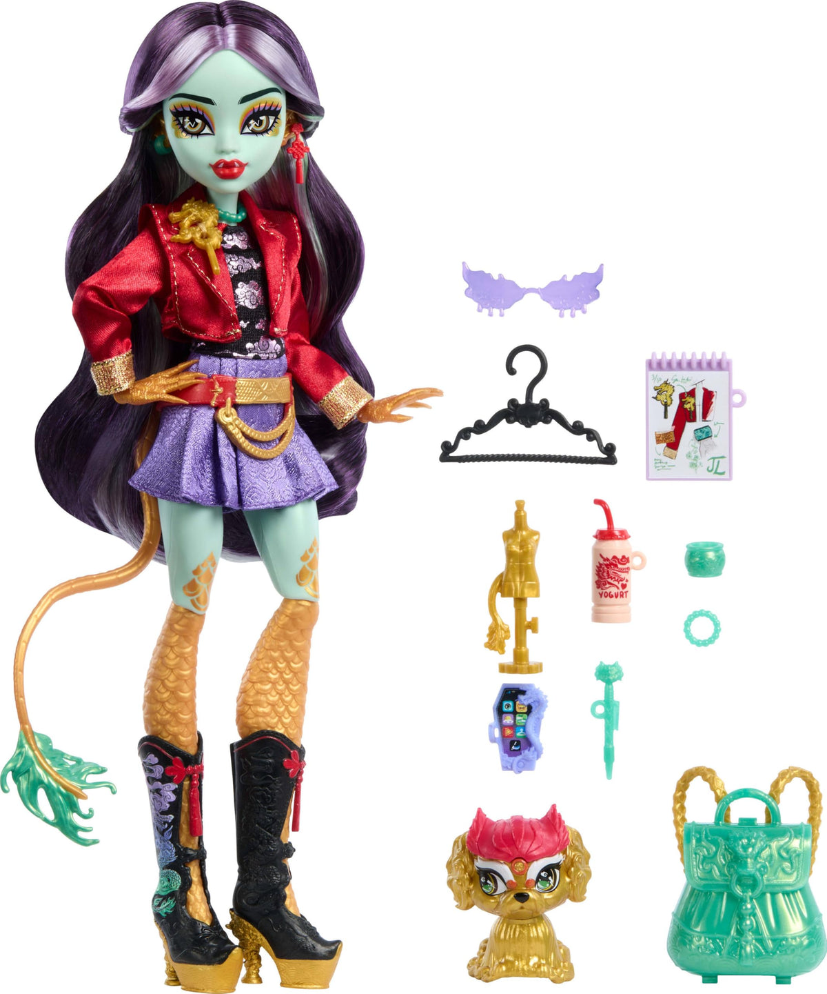 Jinafire Long Doll with Pet Dog B226385