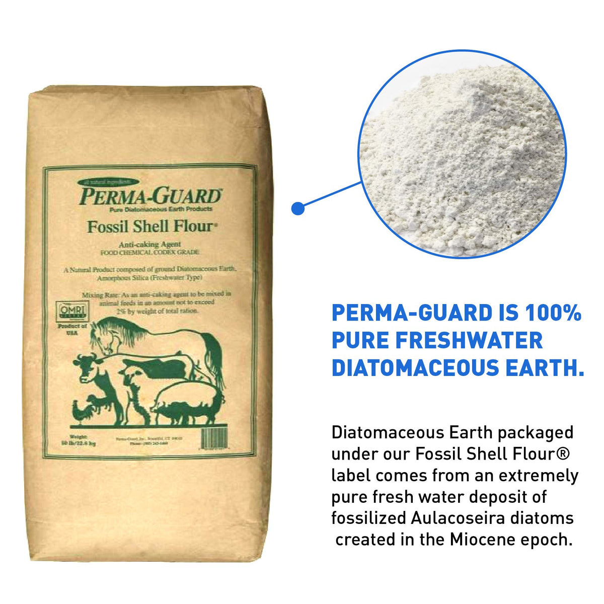 Food Grade Diatomaceous Earth 50 lb B629