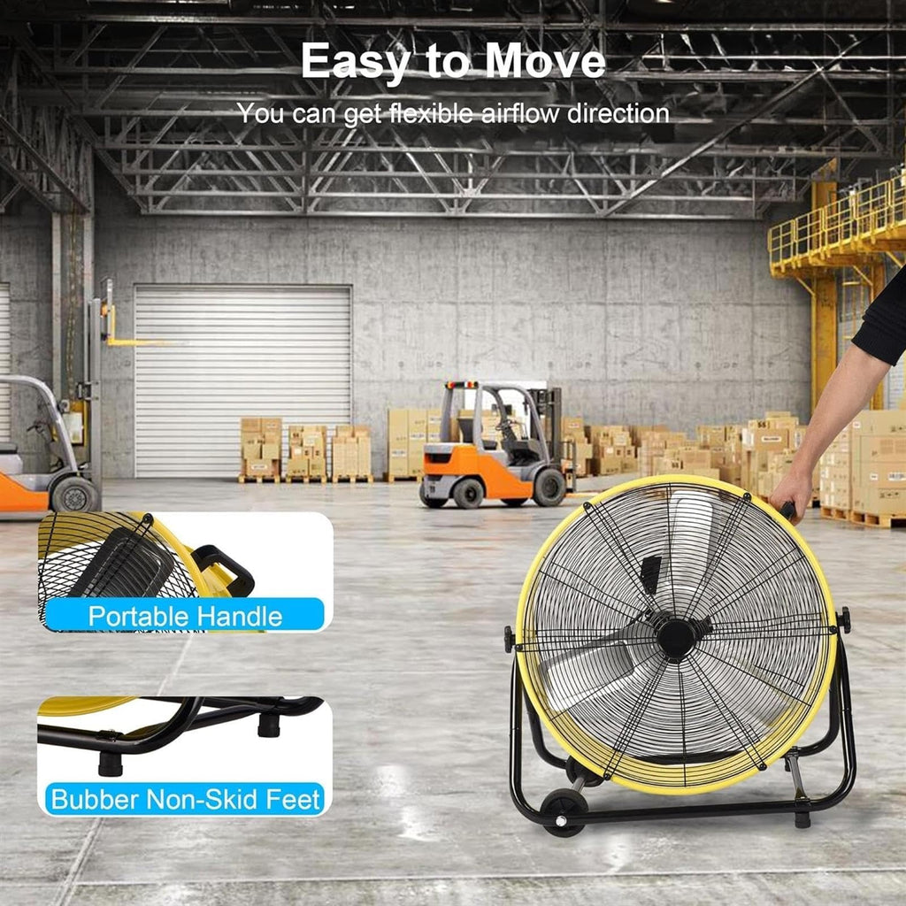 Heavy Duty 3-Speed 20in Floor Drum Fan G56831