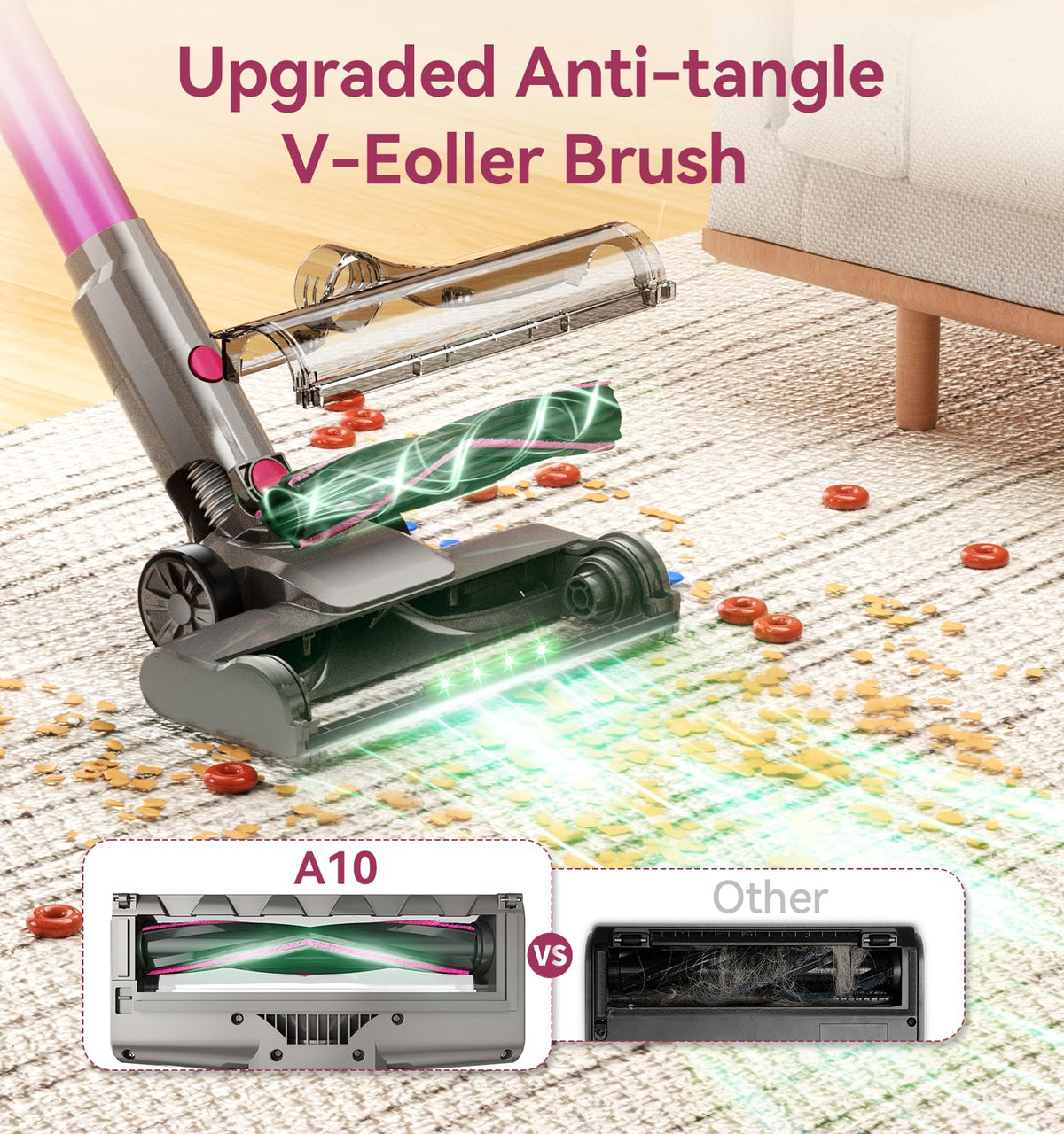 600W/50Kpa Cordless Stick Vacuum Cleaner N7443