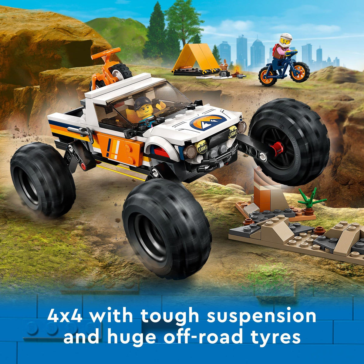 4x4 Off-Roader Building Blocks Toy Truck L3919
