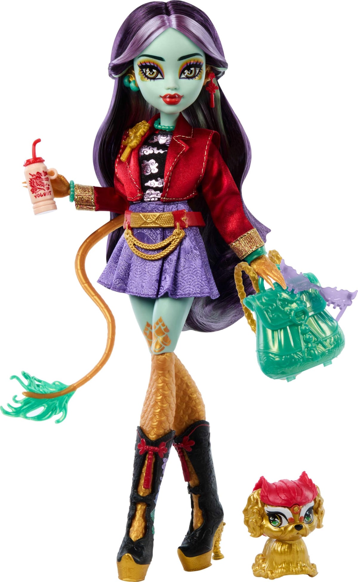 Jinafire Long Doll with Pet Dog B226385